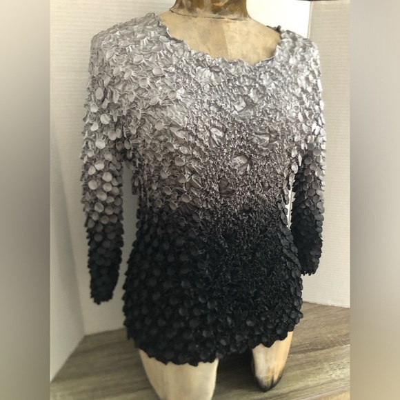 Vtg Ombré Popcorn Top - Picture 1 of 11